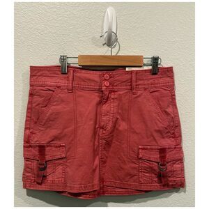 AMERICAN EAGLE Burgundy Low Rise Stretch Mini Skirt